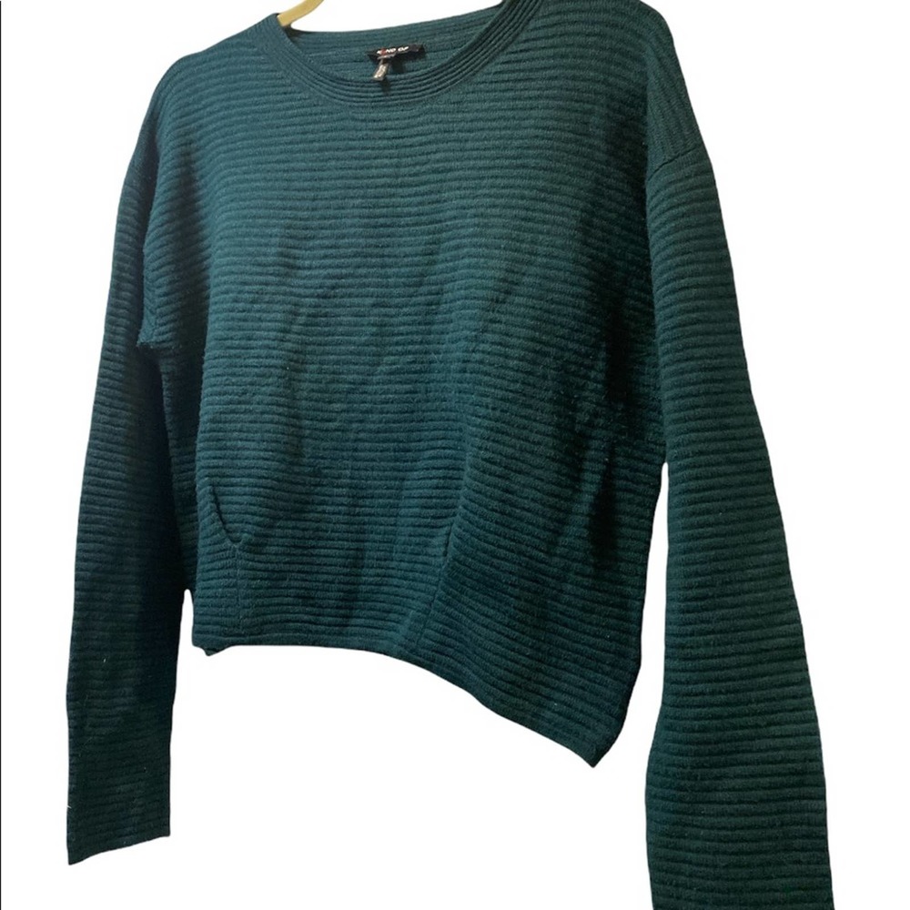 KIIND OF Crew Neck Green Sweater
